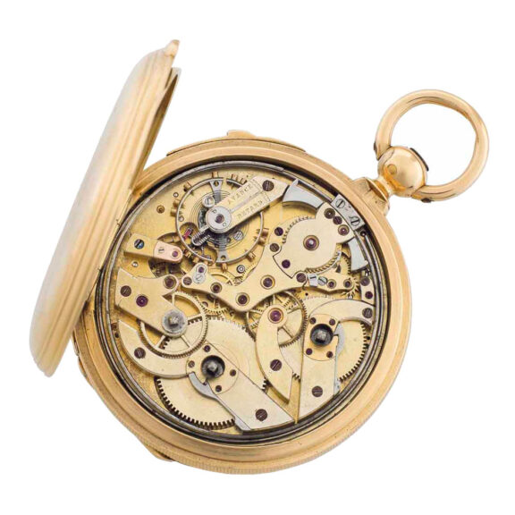 Gold repeater with dead independent seconds Circa 1850-1860 Gold repeater with dead independent seconds Circa 1850-1860