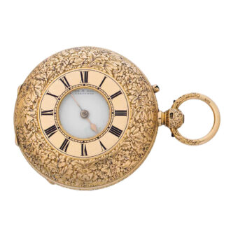 English gold half hunting cased striking clockwatch Circa 1900