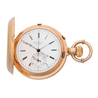 Danish rose gold split seconds lever chronograph Circa 1876