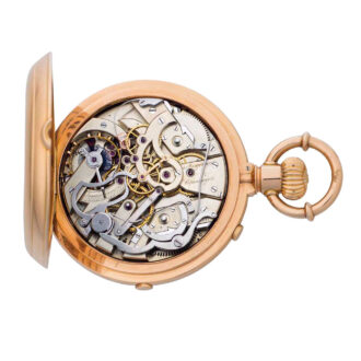 Danish rose gold split seconds lever chronograph Circa 1876