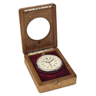 Fine Swiss chromium plated display desk clock Circa 1919