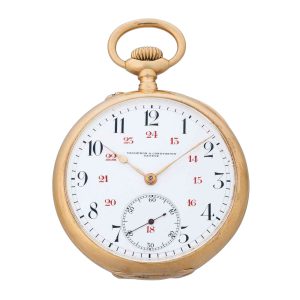 Swiss 18 carat gold lever with twenty four hour dial Circa 1912
