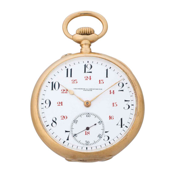 Swiss 18 carat gold lever with twenty four hour dial Circa 1912
