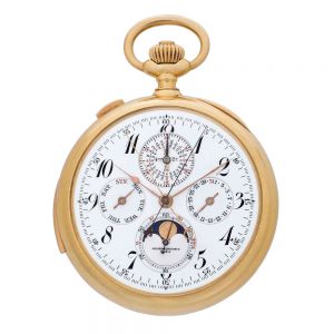 Important Swiss gold repeating complicated watch Circa 1914