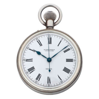 Swiss silver lever center seconds deck chronometer Circa 1943