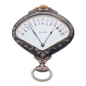 Unusual Swiss niëllo retrograde lever sector watch Circa 1905