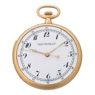 Unusual Swiss gold repeating center seconds lever Circa 1912