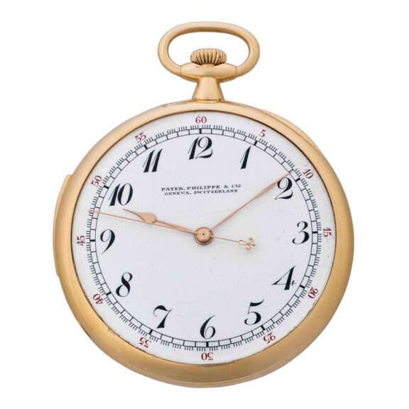 Unusual Swiss gold repeating center seconds lever Circa 1912