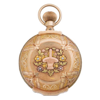 American tri-colour gold hunting cased lever watch Circa 1904