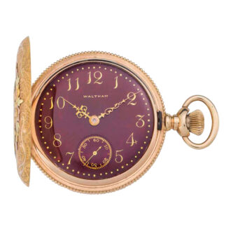 American tri-coloured gold and diamond set lever circa 1900