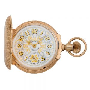 American 14k rose gold hunting cased lever watch Circa 1880