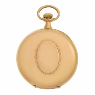 Fine Swiss 18k gold hunting cased repoussé watch Circa 1904 Fine Swiss 18k gold hunting cased repoussé watch Circa 1904