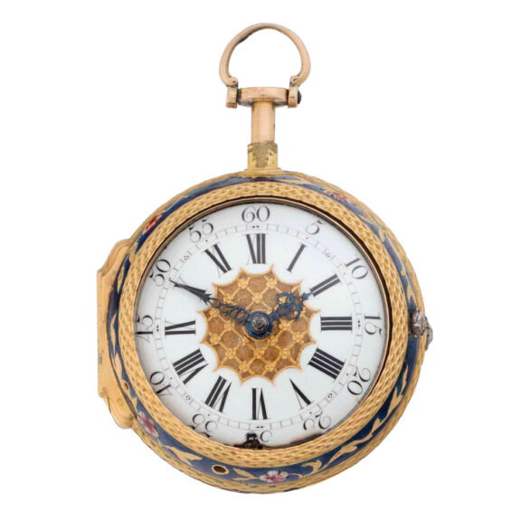 Swiss 20k gold pair cased repeating verge Circa 1750-1760 Swiss 20k gold pair cased repeating verge Circa 1750-1760