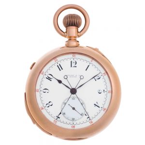 Swiss repeating split seconds lever chronograph Circa 1920