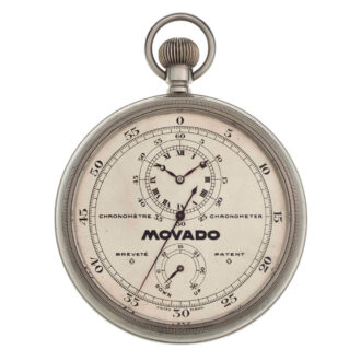 Fine, oversized Swiss stainless steel lever deck watch Circa 1920