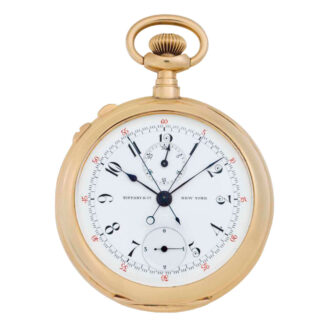 American gold split seconds lever chronograph Circa 1910 American gold split seconds lever chronograph Circa 1910
