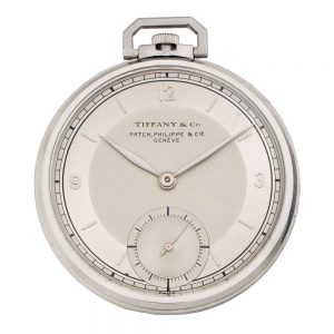 Swiss platinum open faced keyless lever watch Circa 1940