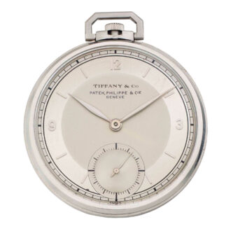 Swiss platinum open faced keyless lever watch Circa 1940