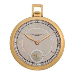 Swiss gold open faced keyless lever pocket watch Circa 1938