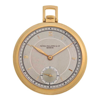 Swiss gold open faced keyless lever pocket watch Circa 1938