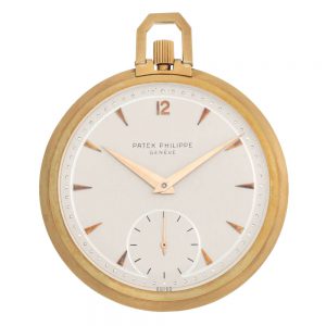 Attractive Swiss 18k gold open faced lever watch Circa 1950