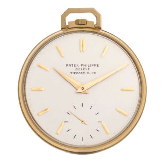 Swiss 18 carat gold open faced lever dress watch Circa 1966