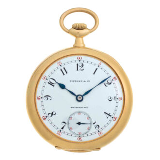 Swiss 18 carat gold and enamel lever dress watch Circa 1909