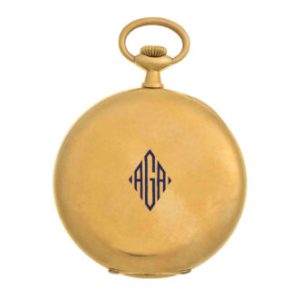 Swiss 18 carat gold and enamel lever dress watch Circa 1909