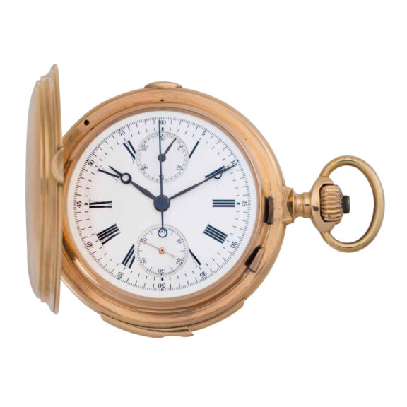 Swiss gold minute repeating chronograph Circa 1880-1899