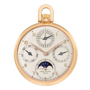 Swiss lever perpetual calendar with moon phases Circa 1951
