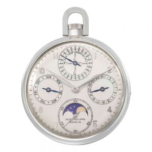 Extremely rare Swiss platinum complicated watch Circa 1947