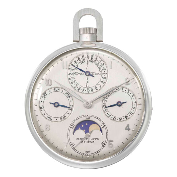Extremely rare Swiss platinum complicated watch Circa 1947 Extremely rare Swiss platinum complicated watch Circa 1947