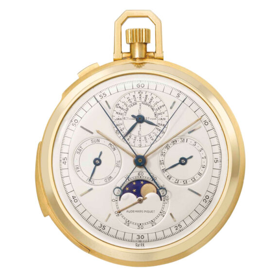 Extremely fine Swiss 18k gold complicated watch Circa 1971 Extremely fine Swiss 18k gold complicated watch Circa 1971