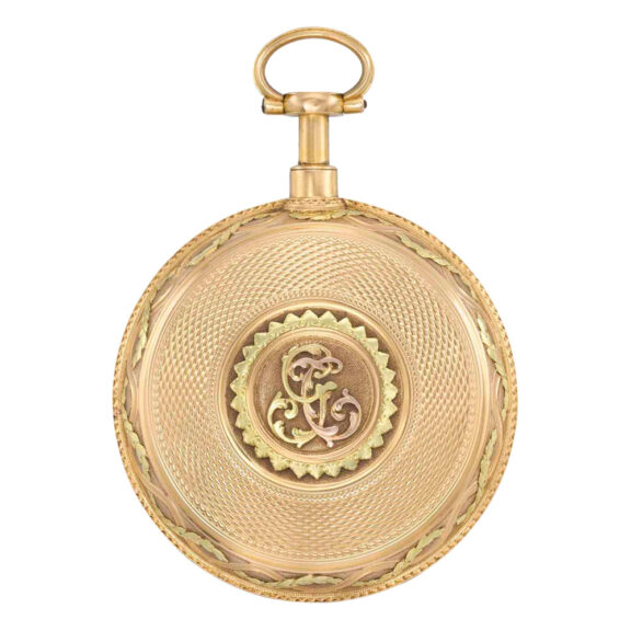 English gold à toc quarter repeating verge watch Circa 1740