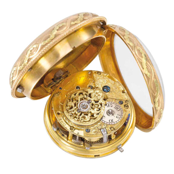 English gold à toc quarter repeating verge watch Circa 1740 English gold à toc quarter repeating verge watch Circa 1740