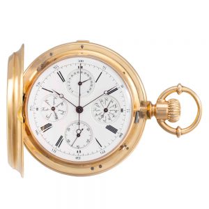 Swiss lever chronograph with perpetual calendar Circa 1885
