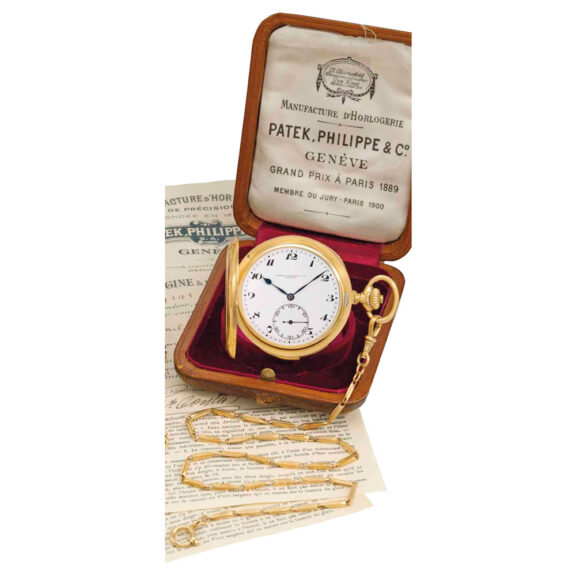 Swiss gold hunting cased minute repeating lever Circa 1910 Swiss gold hunting cased minute repeating lever Circa 1910