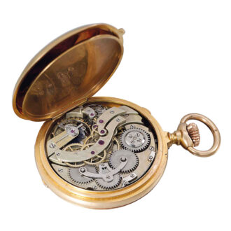 Swiss independent dead beat center seconds lever Circa 1882