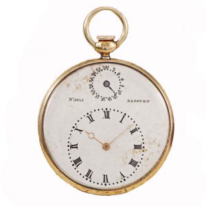 Important French gold open faced lever with date Circa 1833