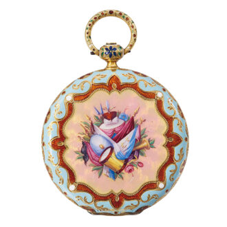 Lever with enamel portrait of Sultan Abdülmecid I Circa 1850
