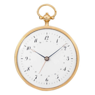 Repeating petite sonnerie clockwatch with date Circa 1825