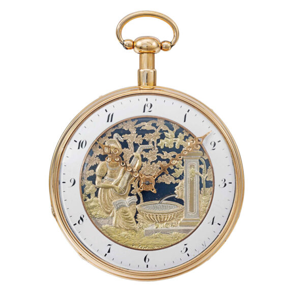 Swiss 18k rose gold repeating musical automaton Circa 1815