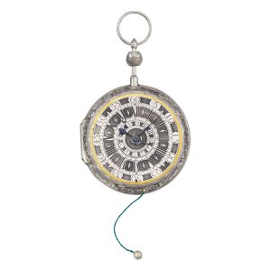 German repoussé quarter repeating coach watch Circa 1740