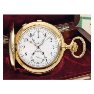 Swiss repeating split seconds lever chronograph Circa 1910