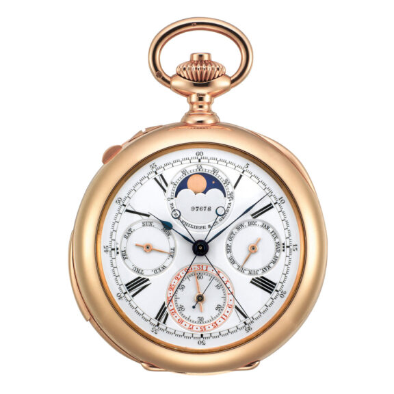 Very fine Swiss 18k rose gold complicated lever Circa 1896
