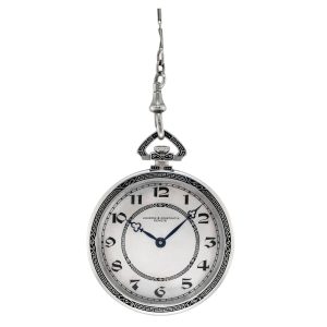 Fine Swiss platinum and enamel lever dress watch Circa 1920