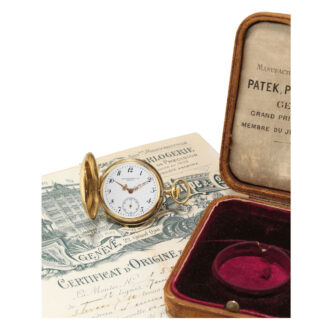 Fine Swiss 18 carat gold hunting cased keyless lever Circa 1906
