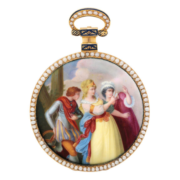 Swiss musical cylinder watch for the Chinese market Circa 1820Swiss musical cylinder watch for the Chinese market Circa 1820