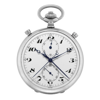 Swiss stainless steel split seconds chronograph Circa 1920