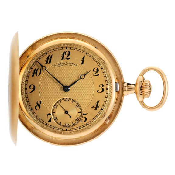 German 14 carat gold hunting cased lever watch Circa 1920